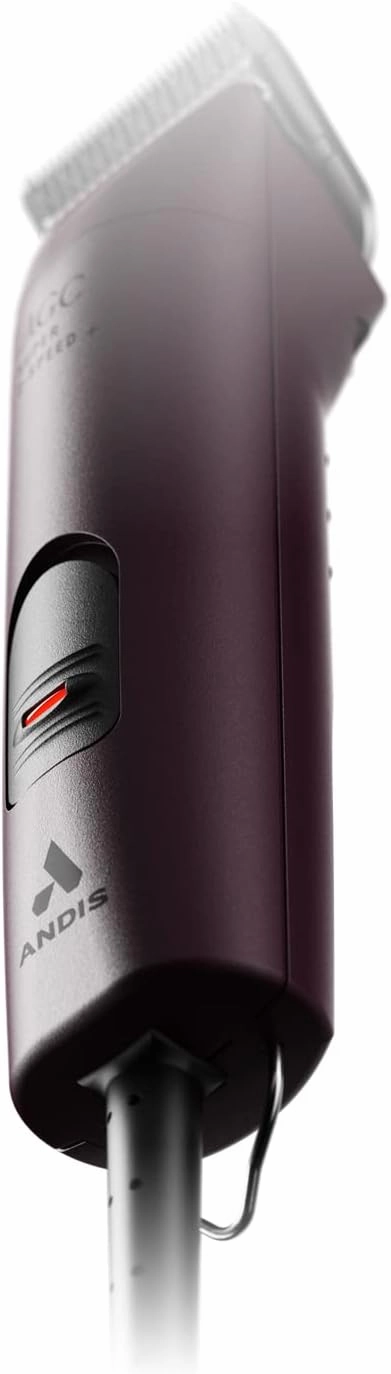 Andis Professional UltraEdge Super 2-Speed Detachable Blade Dog/Pet Clipper, Rotary Motor with Shatter-Proof Housing, Runs Calm & Silent, 14-Inch Cord, for All Dog Coats & Breeds, 120 Volts, Burgundy