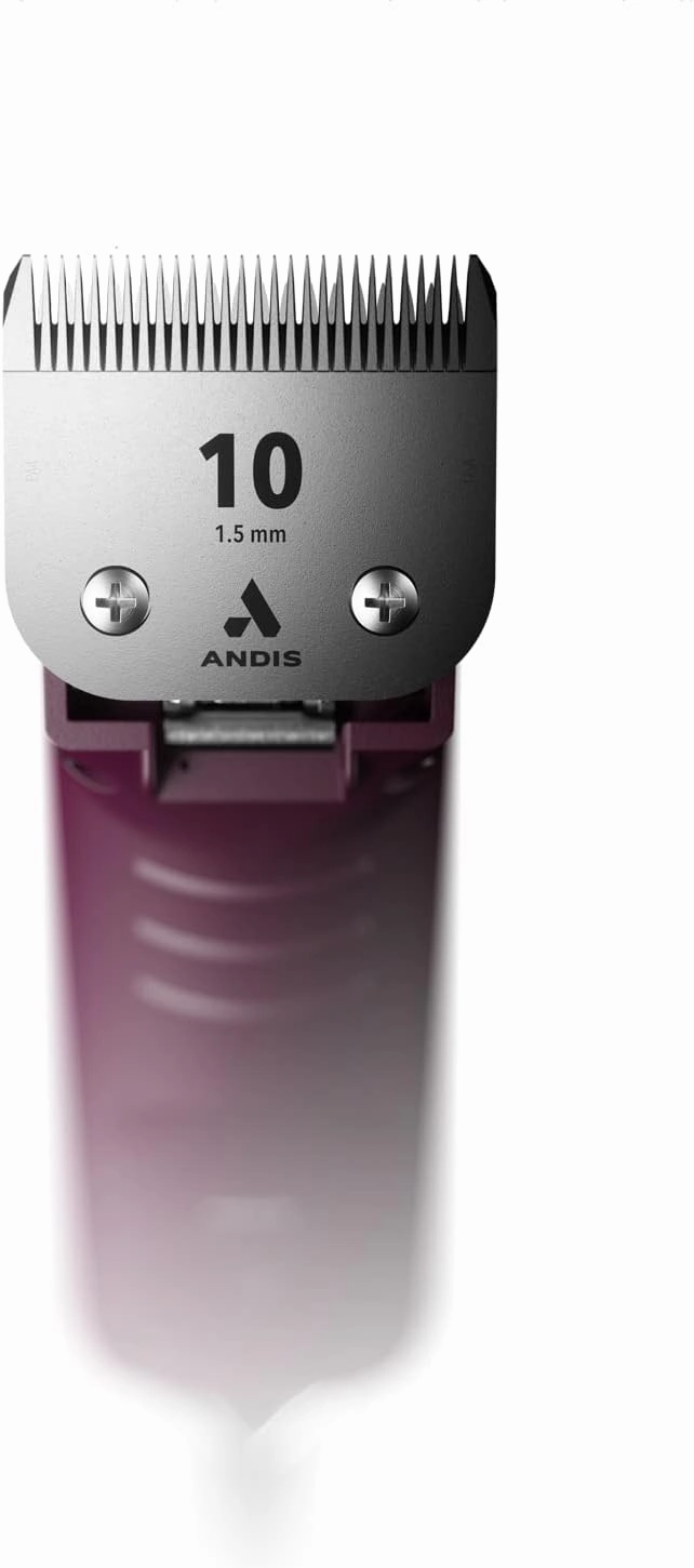 Andis Professional UltraEdge Super 2-Speed Detachable Blade Dog/Pet Clipper, Rotary Motor with Shatter-Proof Housing, Runs Calm & Silent, 14-Inch Cord, for All Dog Coats & Breeds, 120 Volts, Burgundy