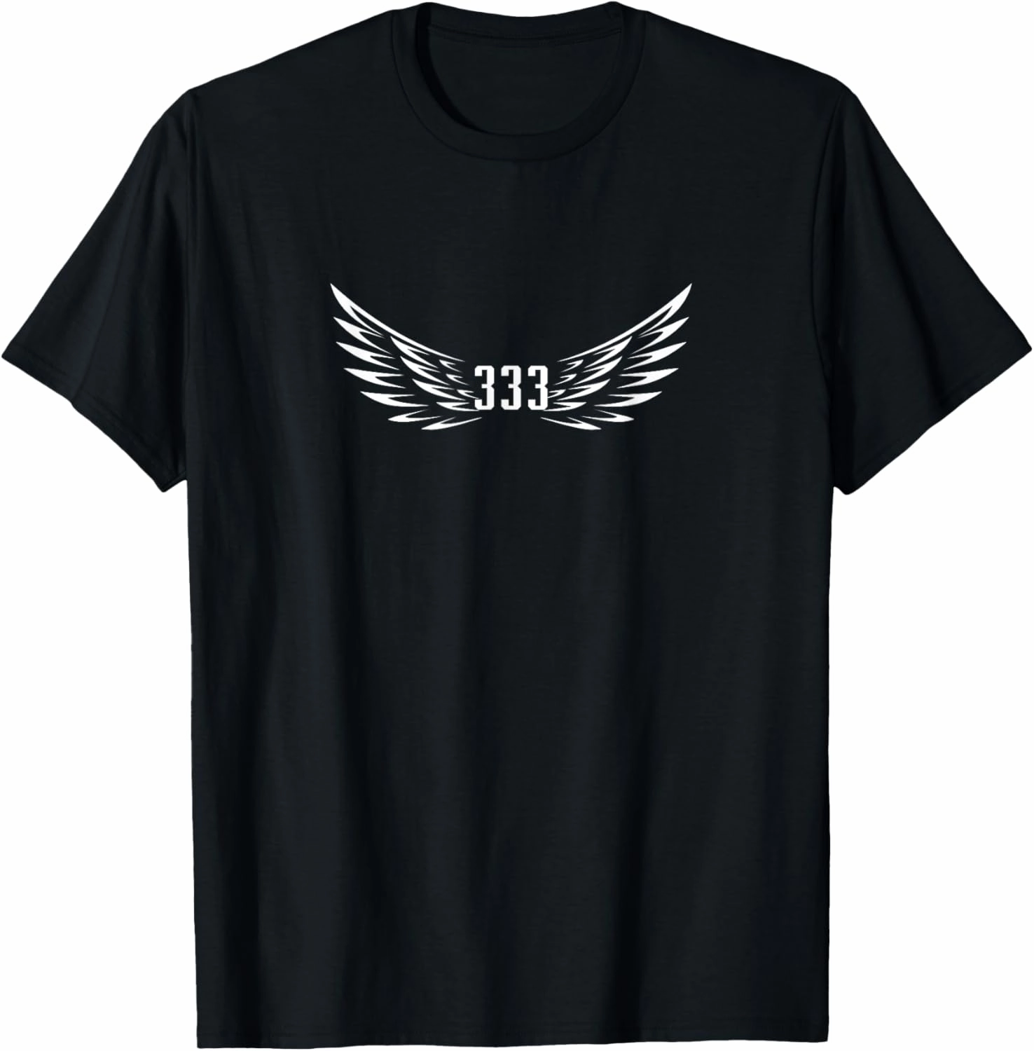 Angel Number 333 Minimal Angel Wings T-Shirt