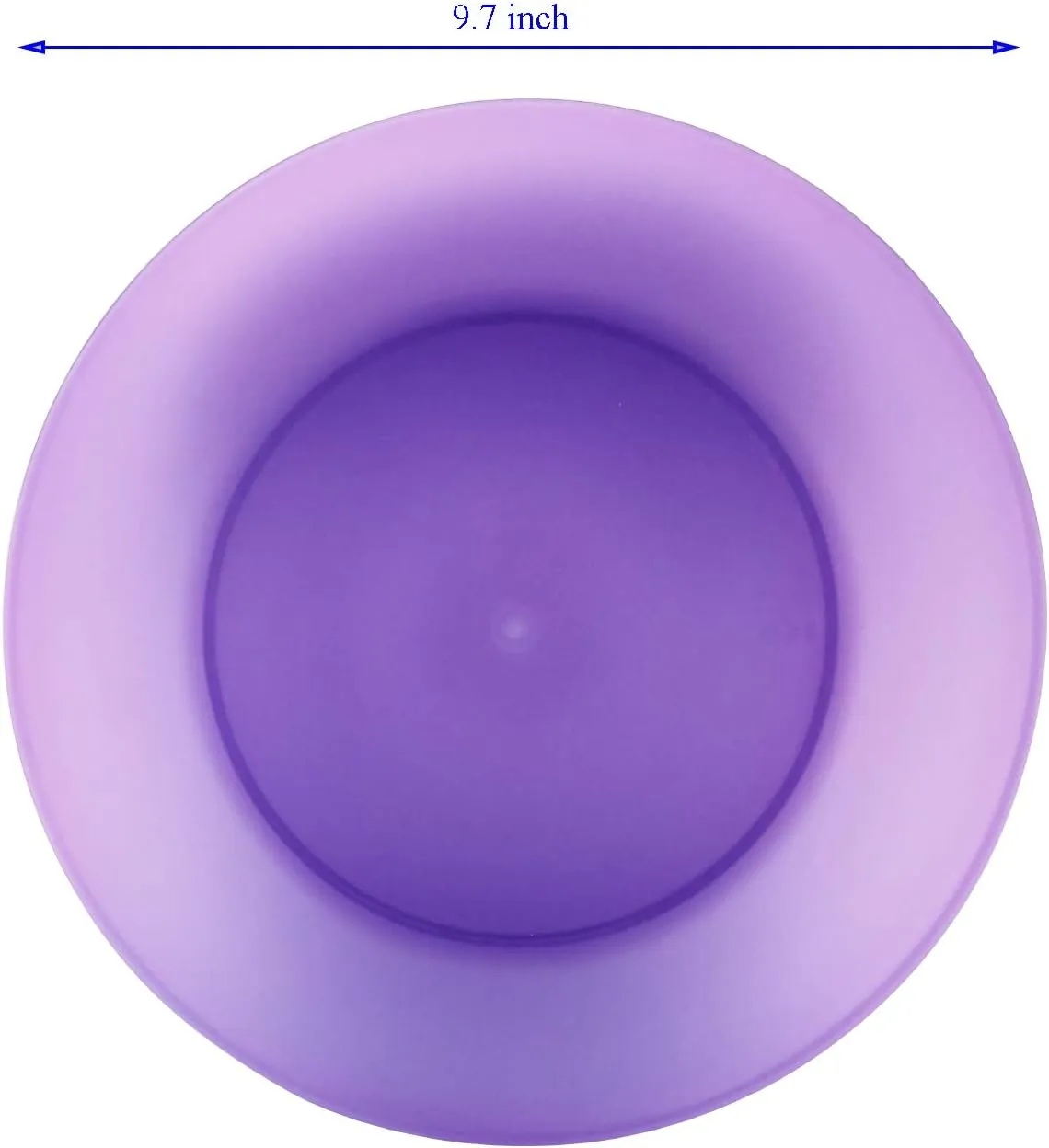 AOYITE Everyday Plastic Plates Reusable - Unbreakable 10 inch Dinner Plates set of 12 - BPA Free Dishwasher Safe & Microwave Kids Colorful Plate for Kitchen Party Camping Outdoor