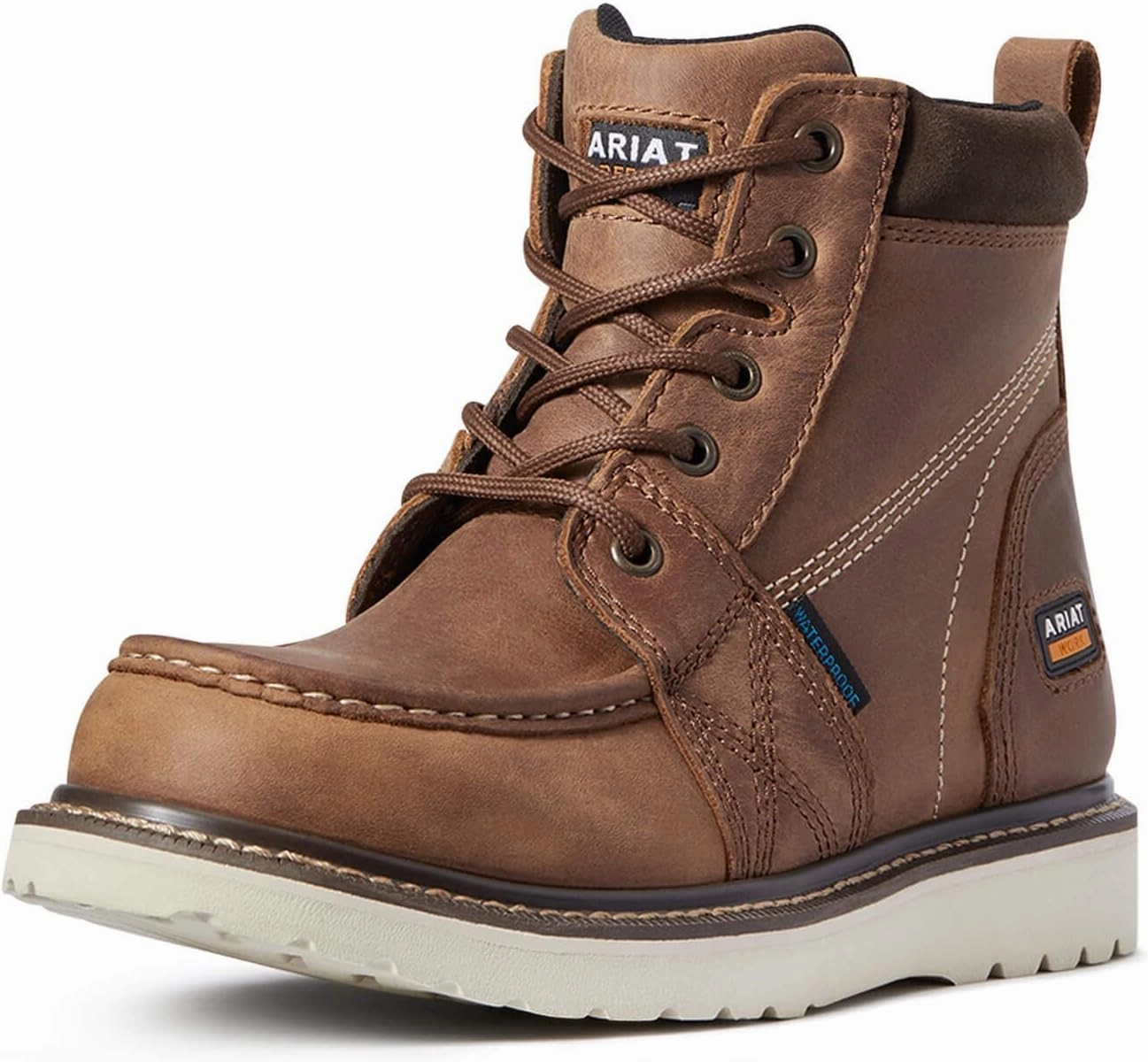 ARIAT Women's Rebar Wedge Moc Toe Waterproof Work Boot Western