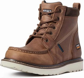ARIAT Women's Rebar Wedge Moc Toe Waterproof Work Boot Western