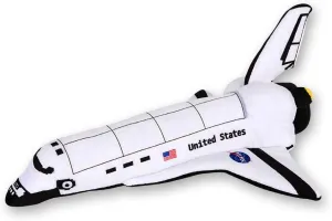 ArtCreativity Stuffed Space Shuttle - 14" Soft Cuddly Astronaut Toy for Kids, Easter Basket Stuffer, Birthday Gift