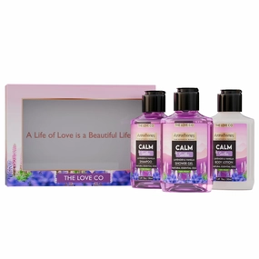 AS Calm & Soothe Gift Collection Kit | Indulge in Travel Pack Shower Gel, Body Lotion & Shampoo | Ideal Birthday & Special Occasion Hamper - Pack of 3