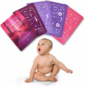 Attachies™ Activity Cards for Babies 0-12 Months - Social Emotional Development, Bonding & Sensory Stimulation, Safe & Durable, Portable for Interactive Play
