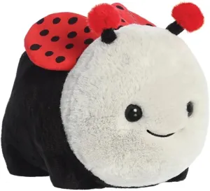 Aurora, Spudsters 77214 10-Inch Ladybird Plush Toy - Black/Red