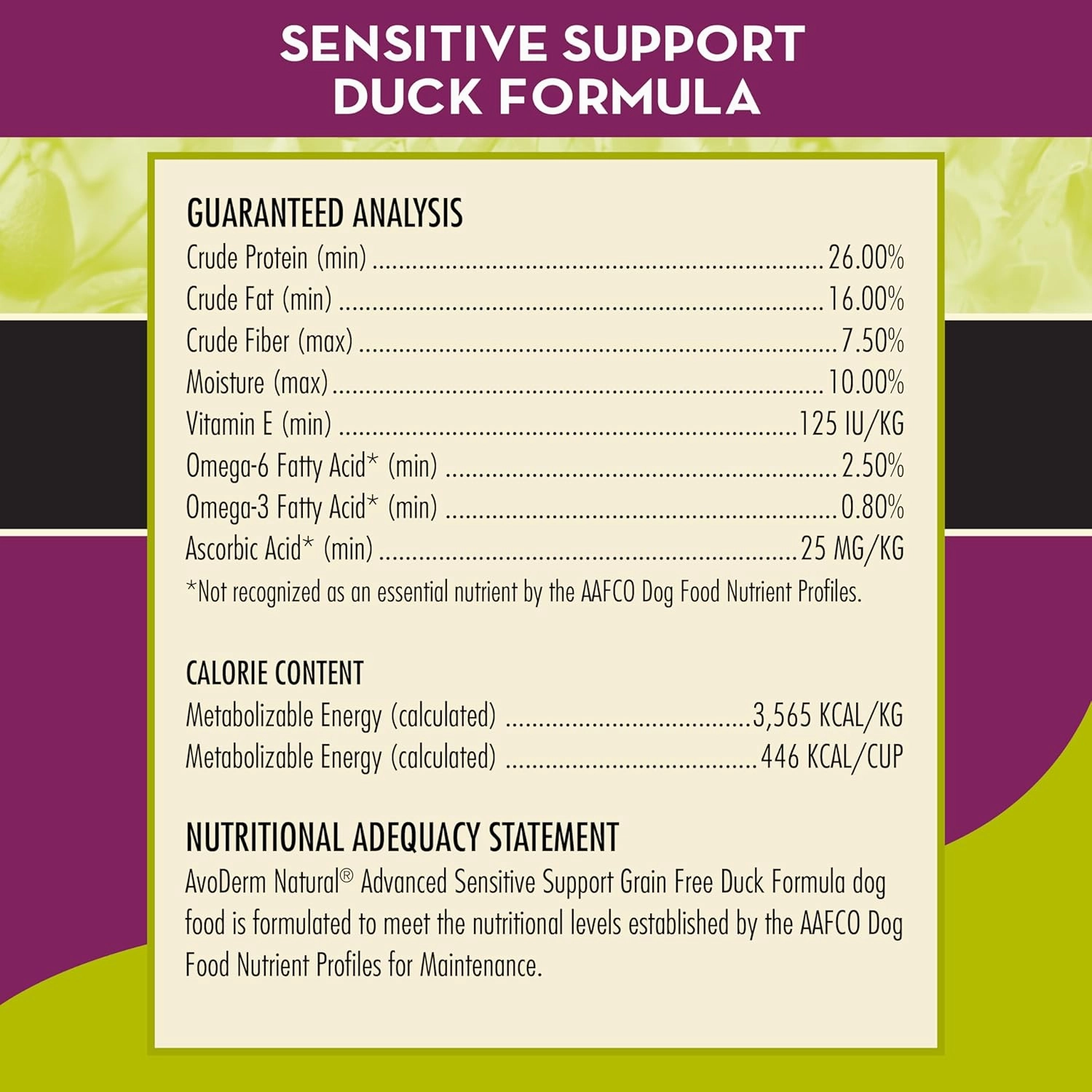AvoDerm Advanced Sensitive Support Grain-Free Duck Formula Dog Food, Sensitive Stomach, 22lb