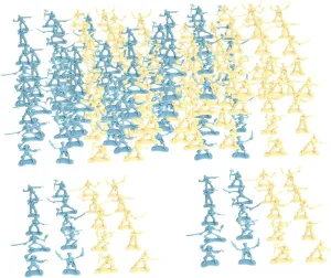B Baosity Pirate Soldiers and Accessories Toy Realistic Soldiers Man Terrain Accessories Model Playset Men Toy Soldier Models for DIY Projects, 100pcs