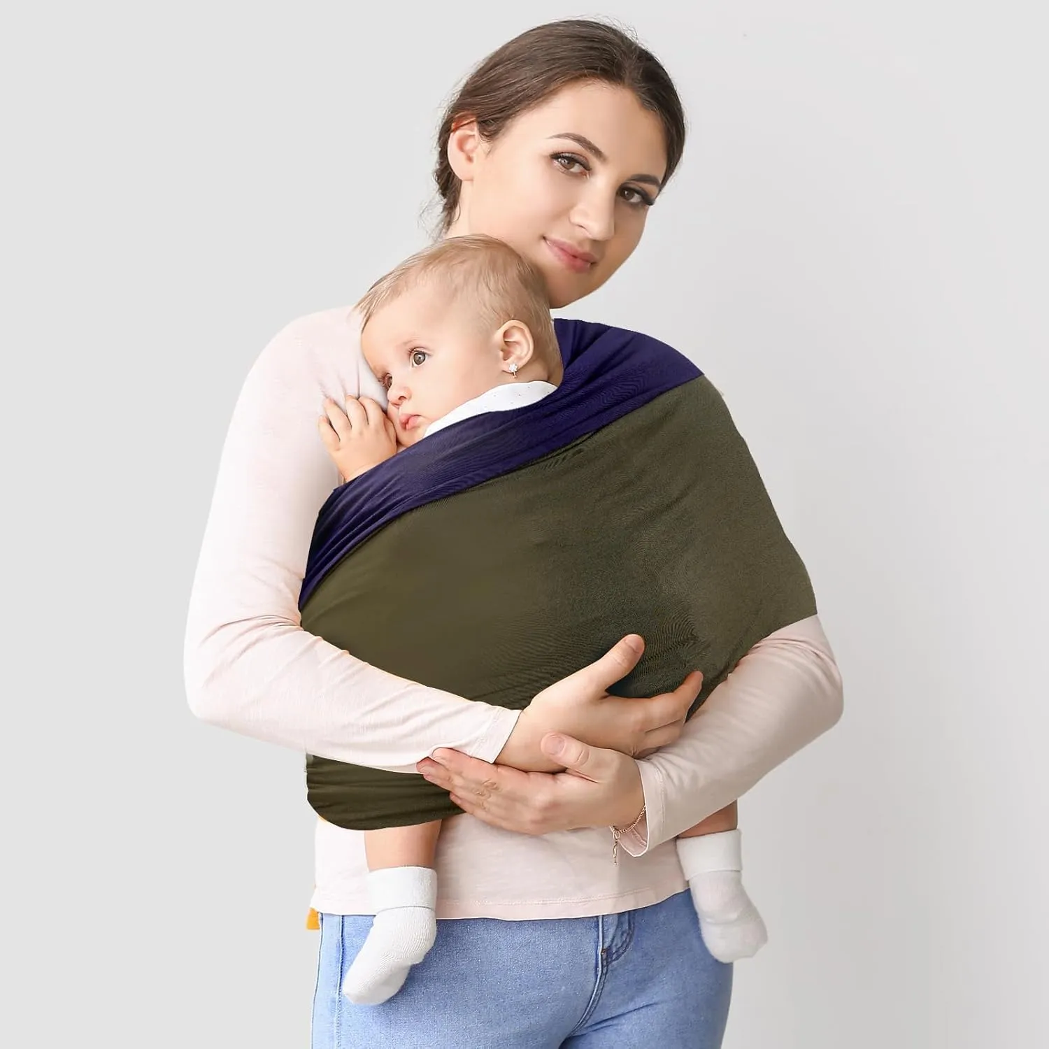 Baby Wrap Carrier, Unisex Baby Carrier, Lightweight & Ultra Soft, Easy to Wear Baby Wrap, Perfect for Newborn Toddlers
