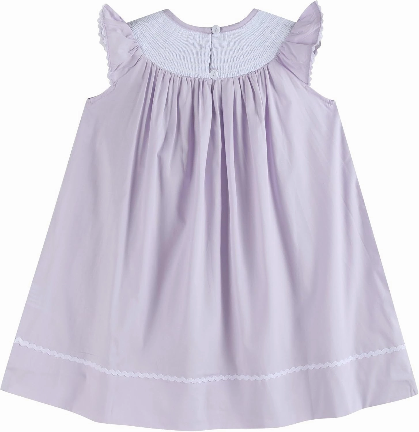 Baby and Girls Smocked Easter Bunny Bishop Dress