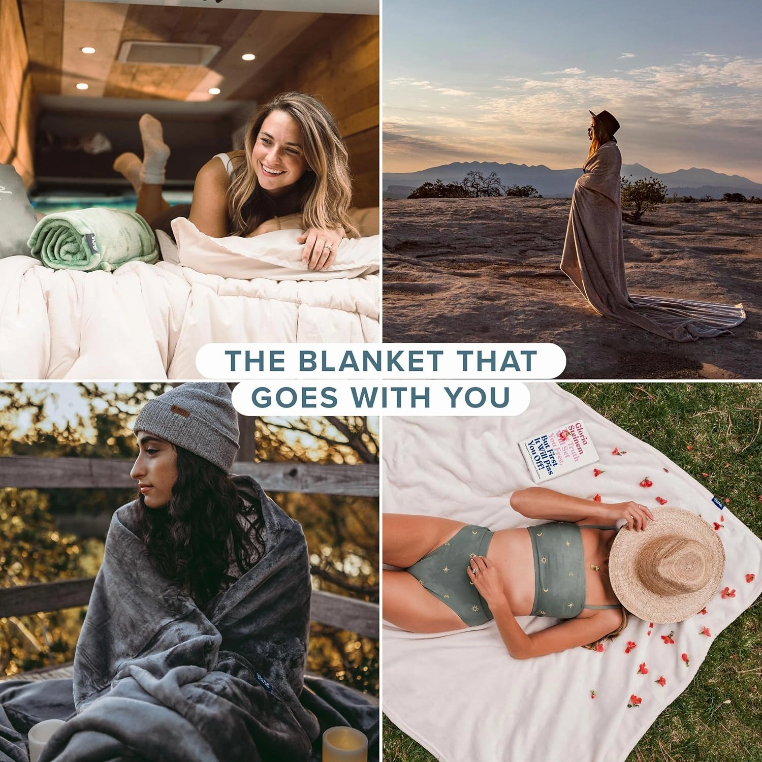 Bare Home Fleece Blanket - Full/Queen - Light Grey - Lightweight Throw for Bed, Sofa, Couch, Movie Night, Camping, and Travel - Microplush - Cabin Blanket (Full/Queen, Forged Iron Grey)