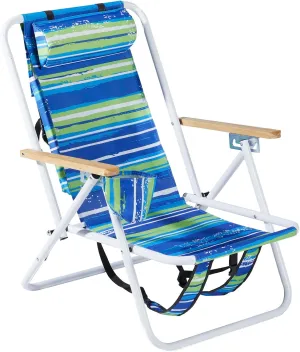 Beach ChairLightweight & Folding Portable Backpack Foldable Camping Reclining ChairsChair for Campingand Outdoor