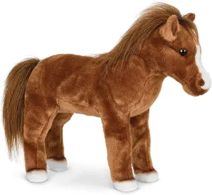 Bearington Blaze Plush Stuffed Animal Brown Horse 13.5 inches