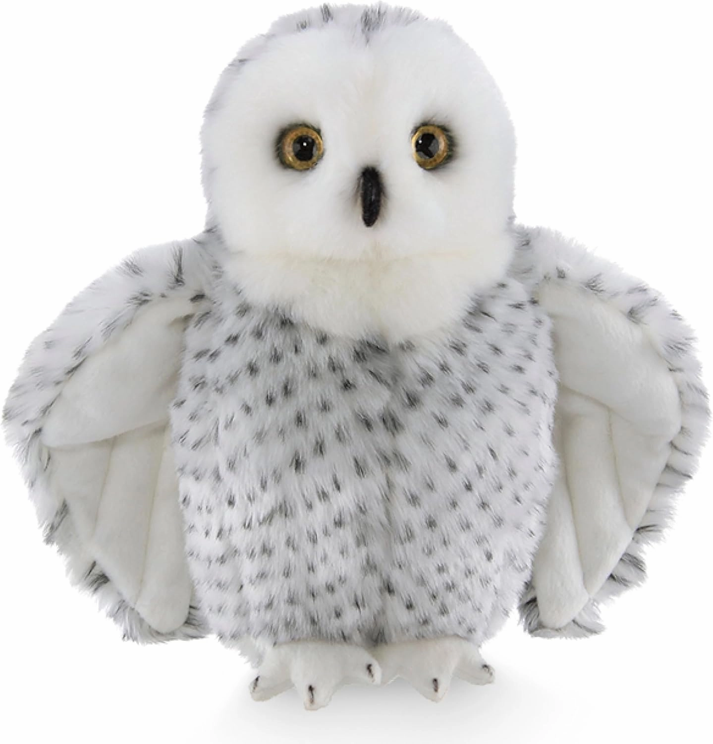 Bearington Blizzard Plush Snowy Owl Stuffed Animal, 10 inches