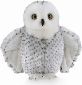 Bearington Blizzard Plush Snowy Owl Stuffed Animal, 10 inches