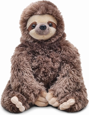 Bearington Speedy Plush Three Toed Sloth Stuffed Animal, 12 inches