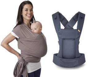 Beco Baby Carrier Grey Baby Carrier Bundle - Boba Wrap & Beco Gemini