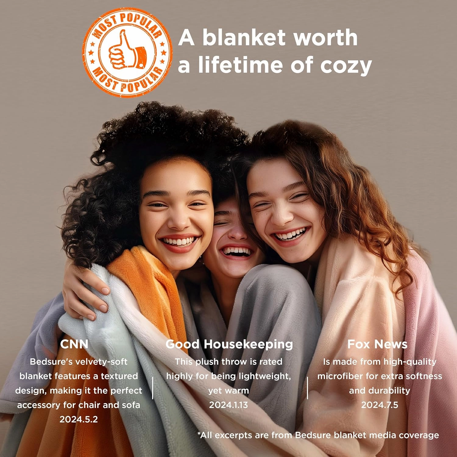 Bedsure Fleece King Size Blankets for Bed Grey - Soft Lightweight Plush Cozy Fuzzy Luxury Warm Winter Blanket Microfiber, 108x90 inches