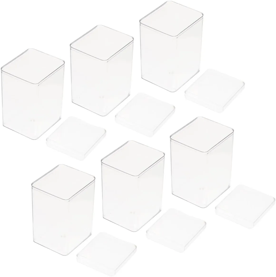 BESPORTBLE 6pcs Box Transparent Doll Display Case Sturdy Pet Storage Box for Action Figures Collectible Models and Figurines Showcase for Collectors and Hobbyists