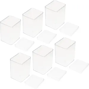 BESPORTBLE 6pcs Box Transparent Doll Display Case Sturdy Pet Storage Box for Action Figures Collectible Models and Figurines Showcase for Collectors and Hobbyists