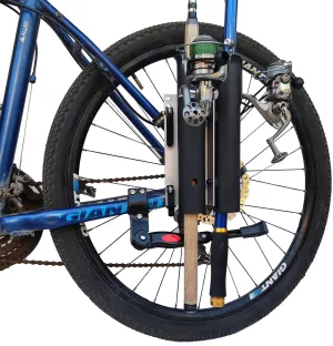 Bike Fishing Rod Holder，Bike Fishing Rod Rack and Carrier,Easy Mounts Two Rod to Your Bicycle,for Bicycle Fishing
