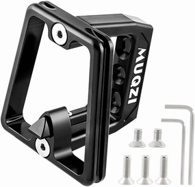 Bike Front Carrier Block Aluminium 3 Holes Front Carrier Shell with 7 Screws for Brompton Folding Bicycles