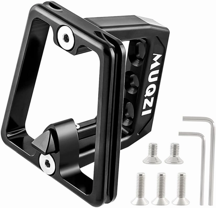 Bike Front Carrier Block Aluminium 3 Holes Front Carrier Shell with 7 Screws for Brompton Folding Bicycles