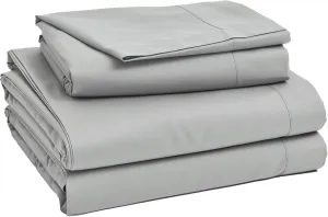 Birch & Moon 100% Certified Egyptian Cotton Sheets - 1200 Thread Count Egyptian Cotton Sheets Queen Size Bed Set Deep Pockets, 4PC Queen Sheet Set Luxury Bed Sheets Fits up to 18' Mattress (ND,Q)