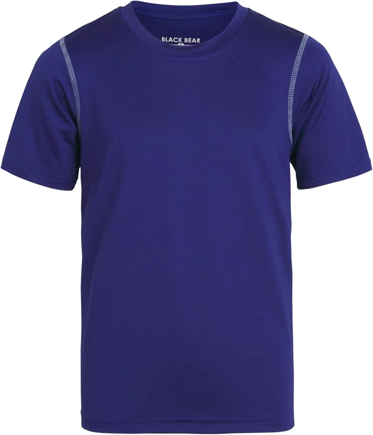 Black Bear Boys Youth Dry Fit T-Shirt - 4 Pack Active Athletic Performance Short Sleeve Shirts for Teens (Sizes: 4-18)
