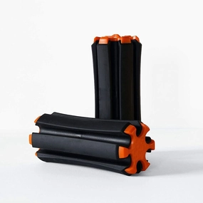 Black And Orange Golf Club Carrier 2-Pack - Durable ABS PET Golf Club Holder for Secure Storage and Easy Transport