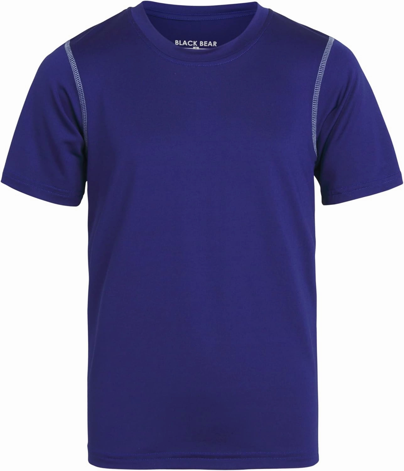 Black Bear Boys Youth Dry Fit T-Shirt - 4 Pack Active Athletic Performance Short Sleeve Shirts for Teens (Sizes: 4-18)