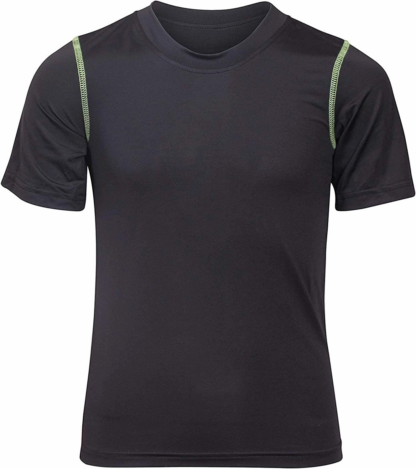 Black Bear Boys Youth Dry Fit T-Shirt - 4 Pack Active Athletic Performance Short Sleeve Shirts for Teens (Sizes: 4-18)