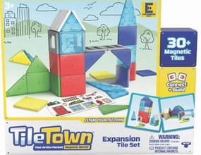 Bluey Magnetic Tile Town Expansion Tile Set 30   Pieces