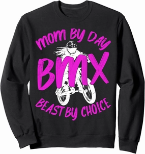 BMX Mom Life Racing Adventure Freestyle Stunt Urban Rider Sweatshirt