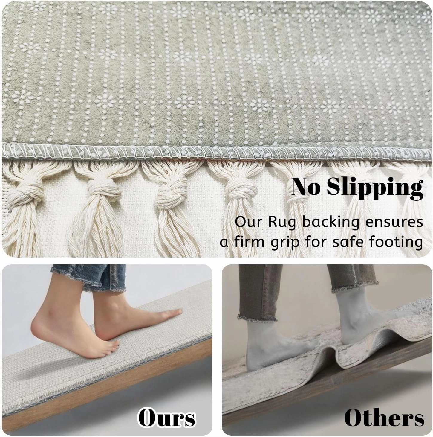 Boho Area Rugs Camel beige trend seamless lines plaid washed texture seamless pattern Washable Rug Nursery Rug Girl Softness Non Slip Nursery Rugs Neutral home decor for living room Bedroom Daycare