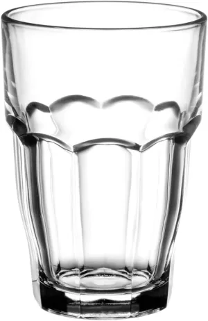 Bormioli Rocco Rock Bar Stackable Beverage, Set Of 6 Dishwasher Safe Drinking Glasses For Soda, Juice, Milk, Coke, Beer, Spirits – 16.25oz Durable Tempered Glass Water Tumblers For Daily Use