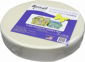 Bosal in-R-Form Plus, Single Side Fusible, 2.25" X 20yds, Color White