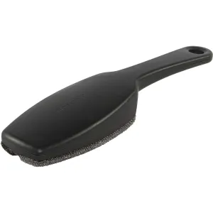 Brabantia Clothes Brush for Lint Dust Pet Hair Removal (Dark Gray) Double Velour Pads, Ergonomic Handle, Easy Clean, Left or Right Handed Use