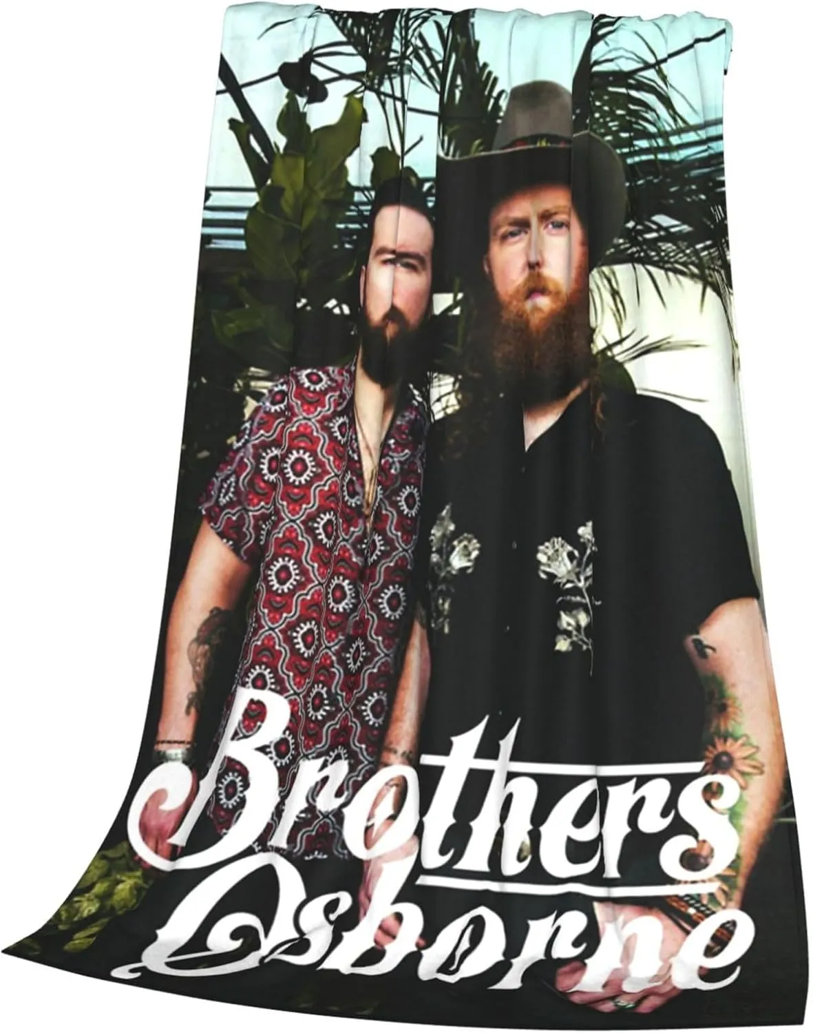 Brothers Music Osborne Fleece Throw Blanket Flannel Air Conditioning Quilt for Couch Camping Travel 40"x30"