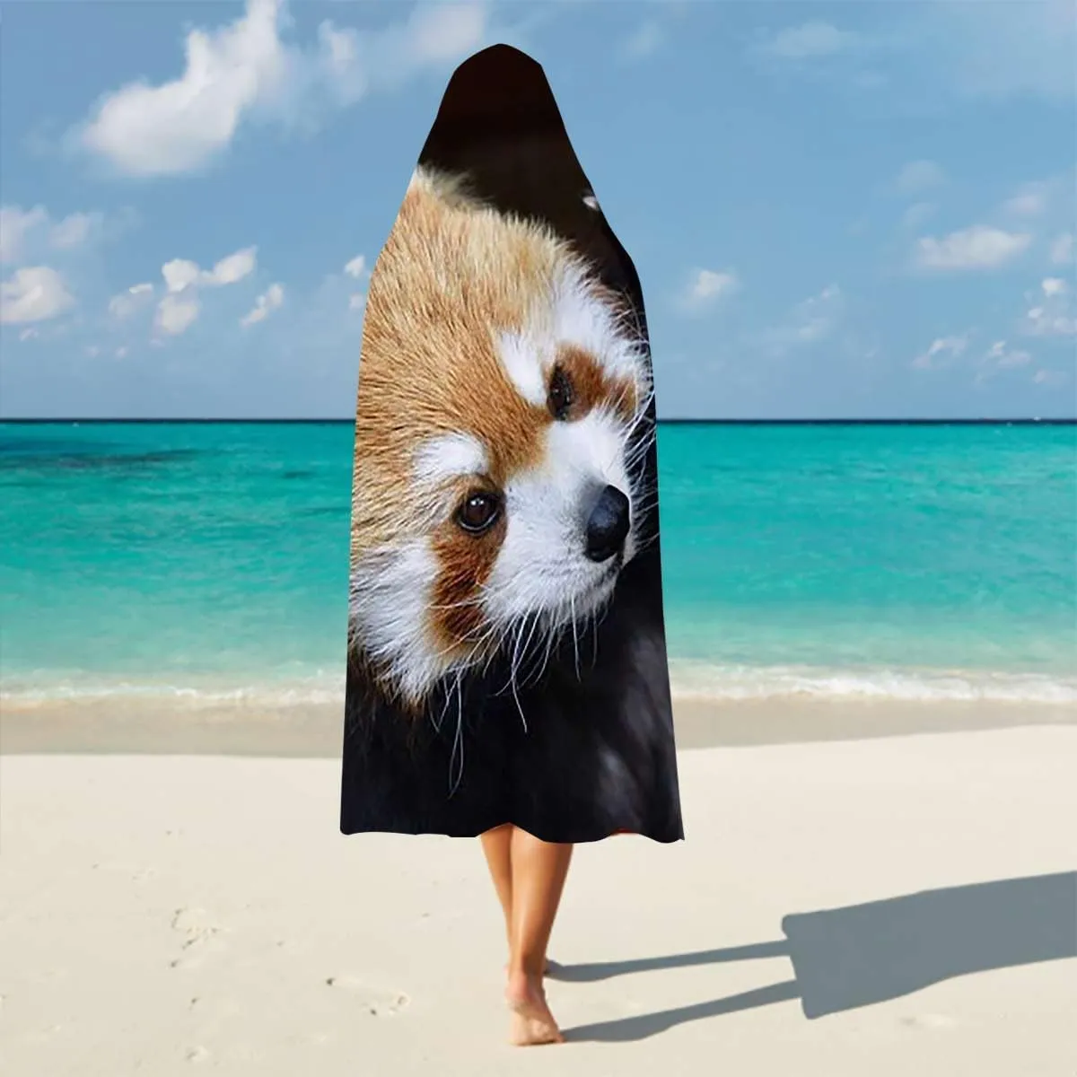 Brown Green Cozy Blanket Africa Panda Activity Eco Photo Ultra Soft Plush Shawl TV Throw Blankets for Sofa Bed Travel Camping 40" H x 50" W Jungle Animals