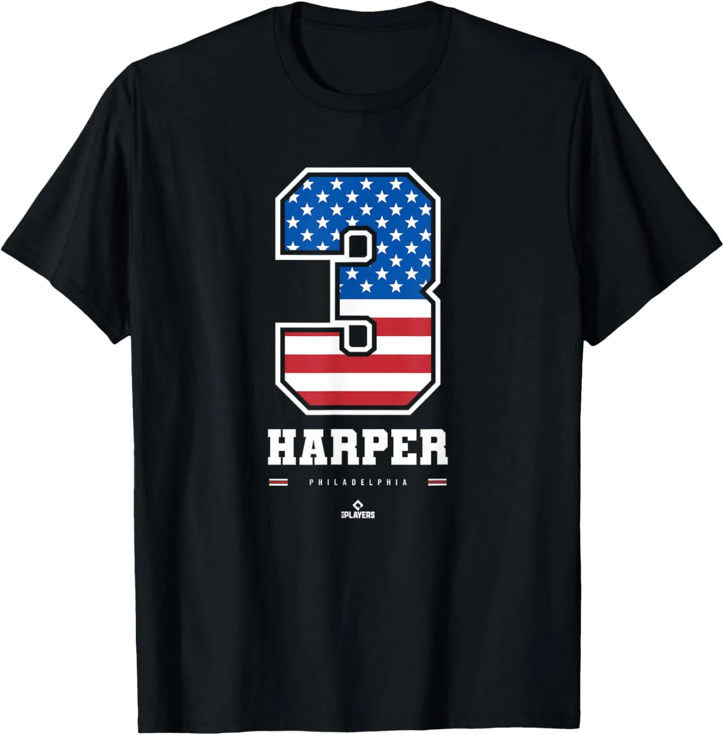 Bryce Harper - US Flag Number T-Shirt
