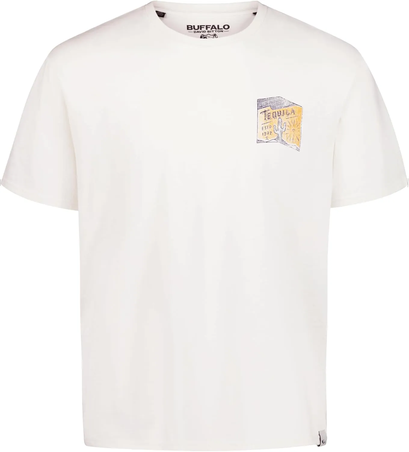 Buffalo David Bitton Men's Short Sleeve Cocktail Drink Graphic Tee