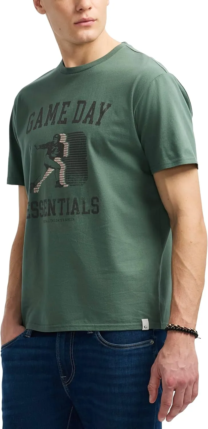 Buffalo David Bitton Men's Short Sleeve Crew Neck Graphic Tee