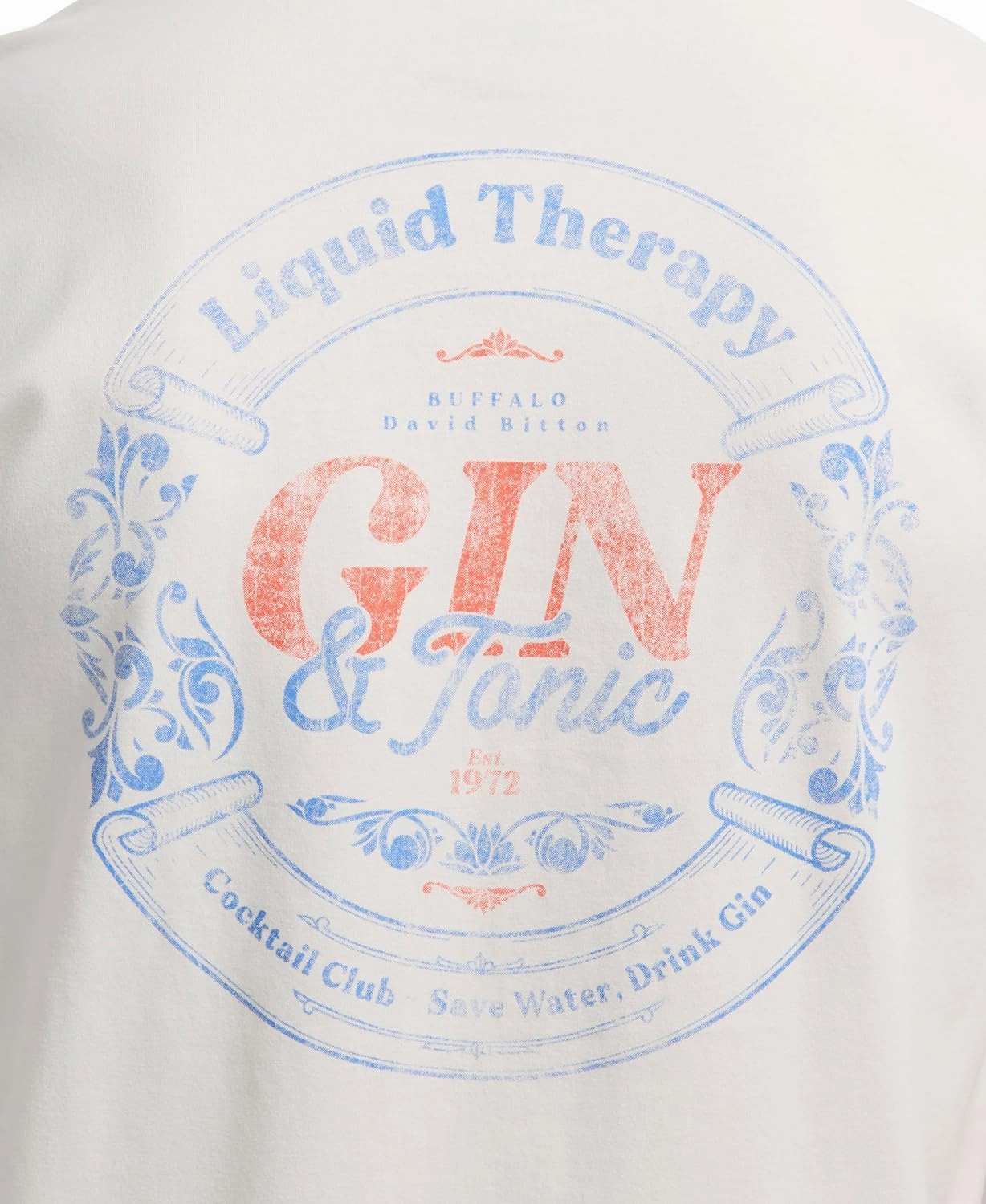 Buffalo David Bitton Men's Short Sleeve Cocktail Drink Graphic Tee