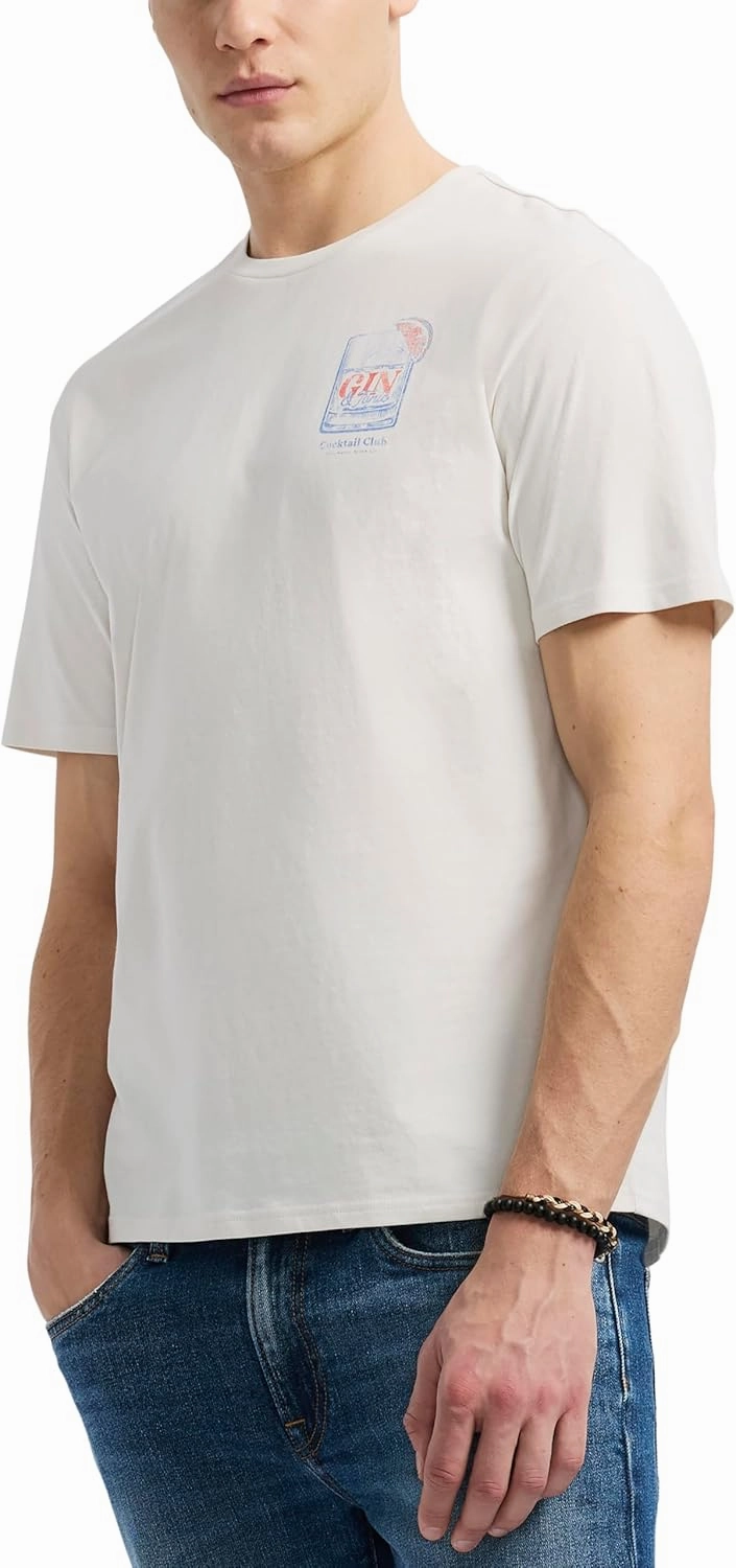 Buffalo David Bitton Men's Short Sleeve Cocktail Drink Graphic Tee