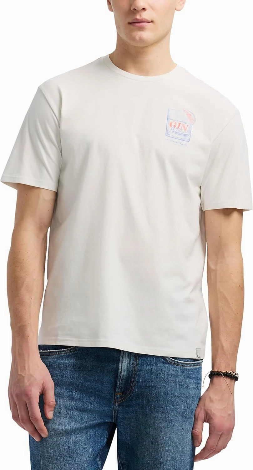 Buffalo David Bitton Men's Short Sleeve Cocktail Drink Graphic Tee