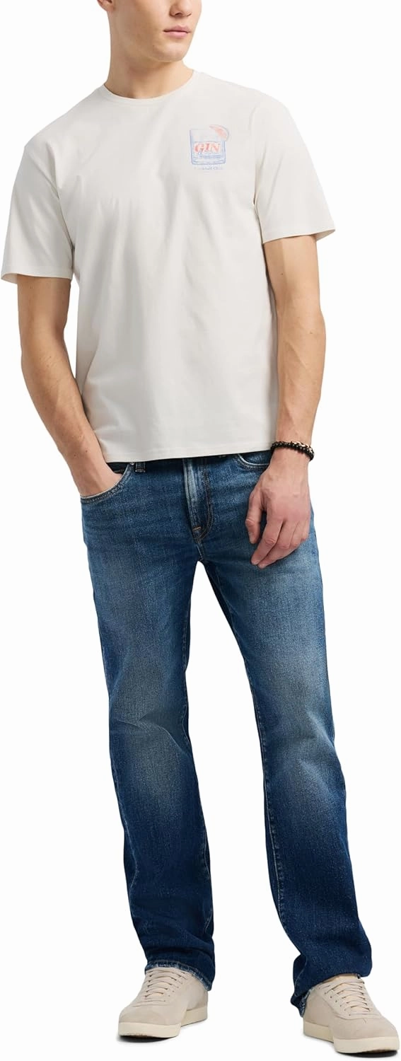 Buffalo David Bitton Men's Short Sleeve Cocktail Drink Graphic Tee