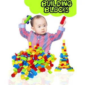 Building Bricks Game - Blocks Kit - 130 Pieces (3-6 Years)