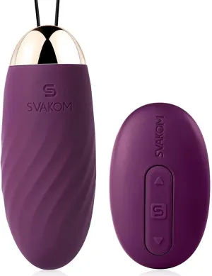 Bullet Vibrator with Remote Control for G Spot Stimulation,SVAKOM Elmer Wireless Vibrating Eggs, Wearable Love Balls with 26 Vibration Patterns, Silicone Clitoral Massager Sex Toys for Women