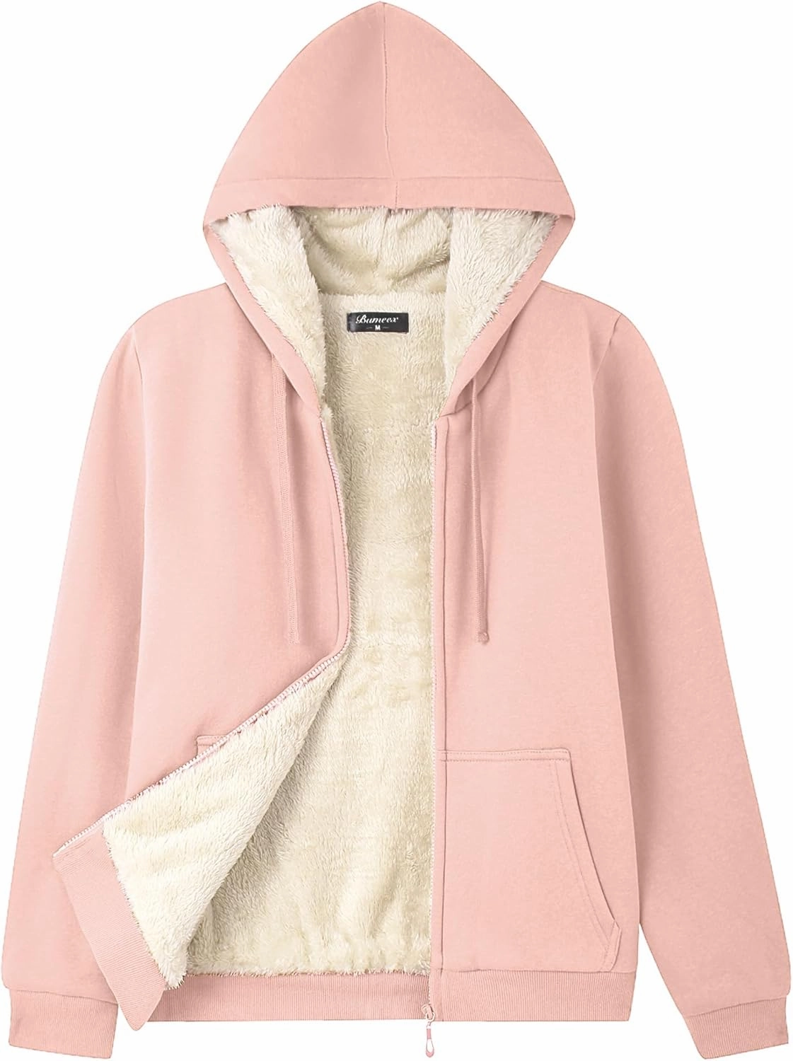 Bumeex Women' Sweatshirt,Sherpa-Lined Hoodie